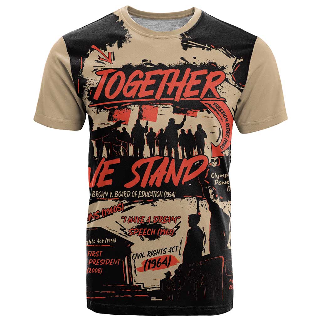 Together We Stand T-Shirt African American Graphic Tee