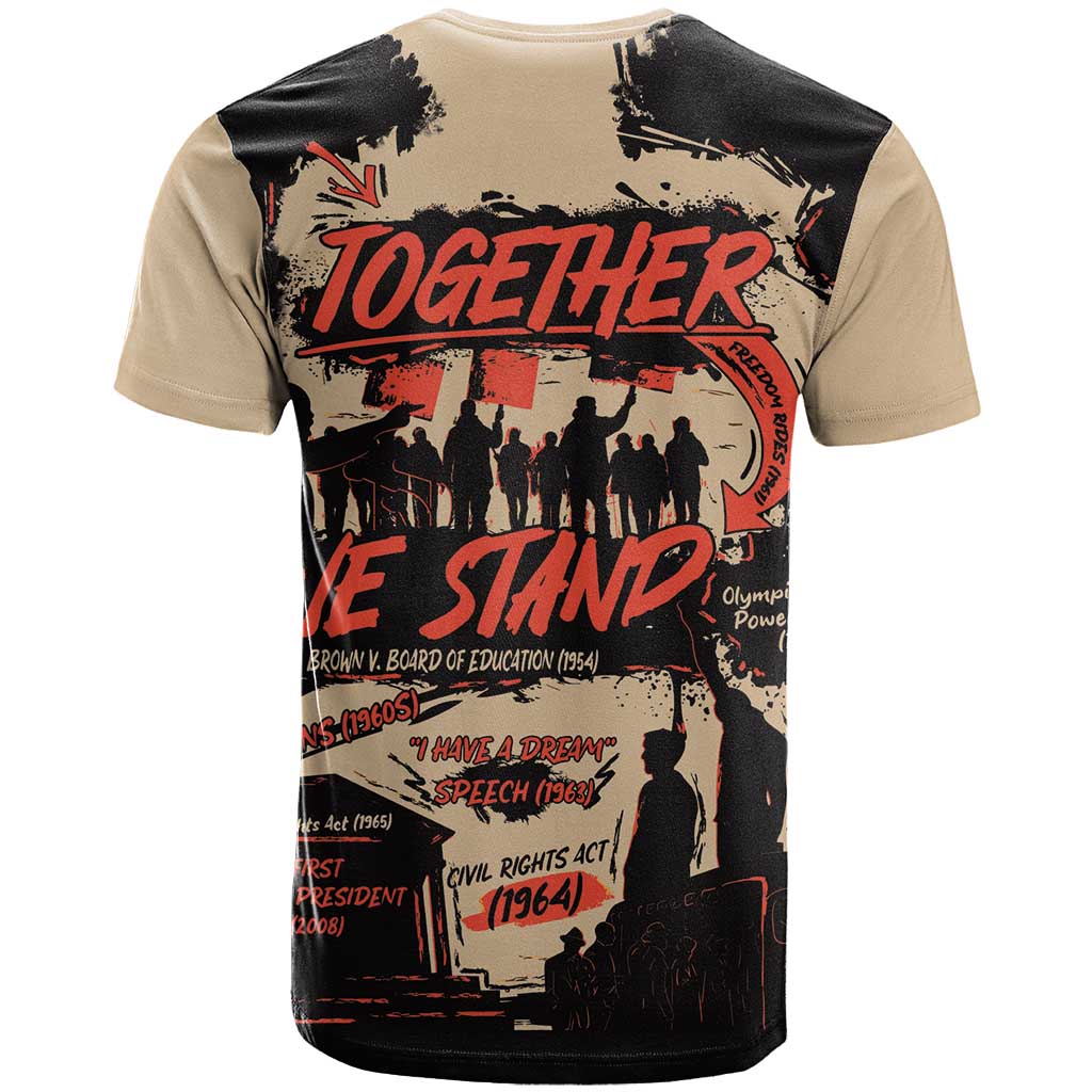 Together We Stand T-Shirt African American Graphic Tee