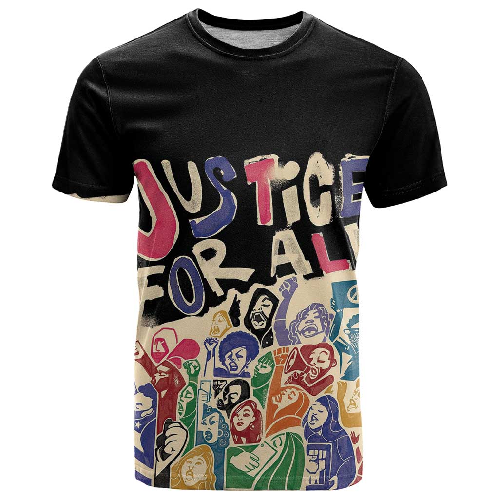 African Stand Firm Justice Now T-Shirt Graphic Tee