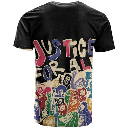 African Stand Firm Justice Now T-Shirt Graphic Tee