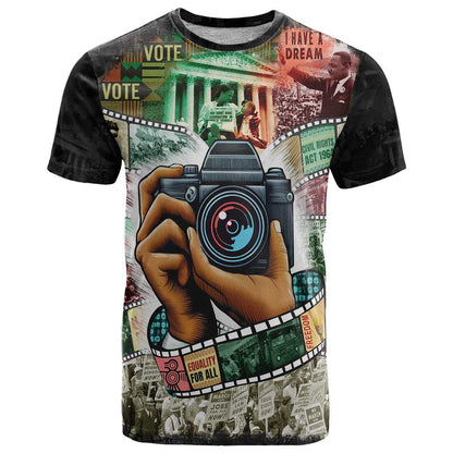Heritage in Frames Civil Rights Leaders T-Shirt African-American Photography Graphic Tee