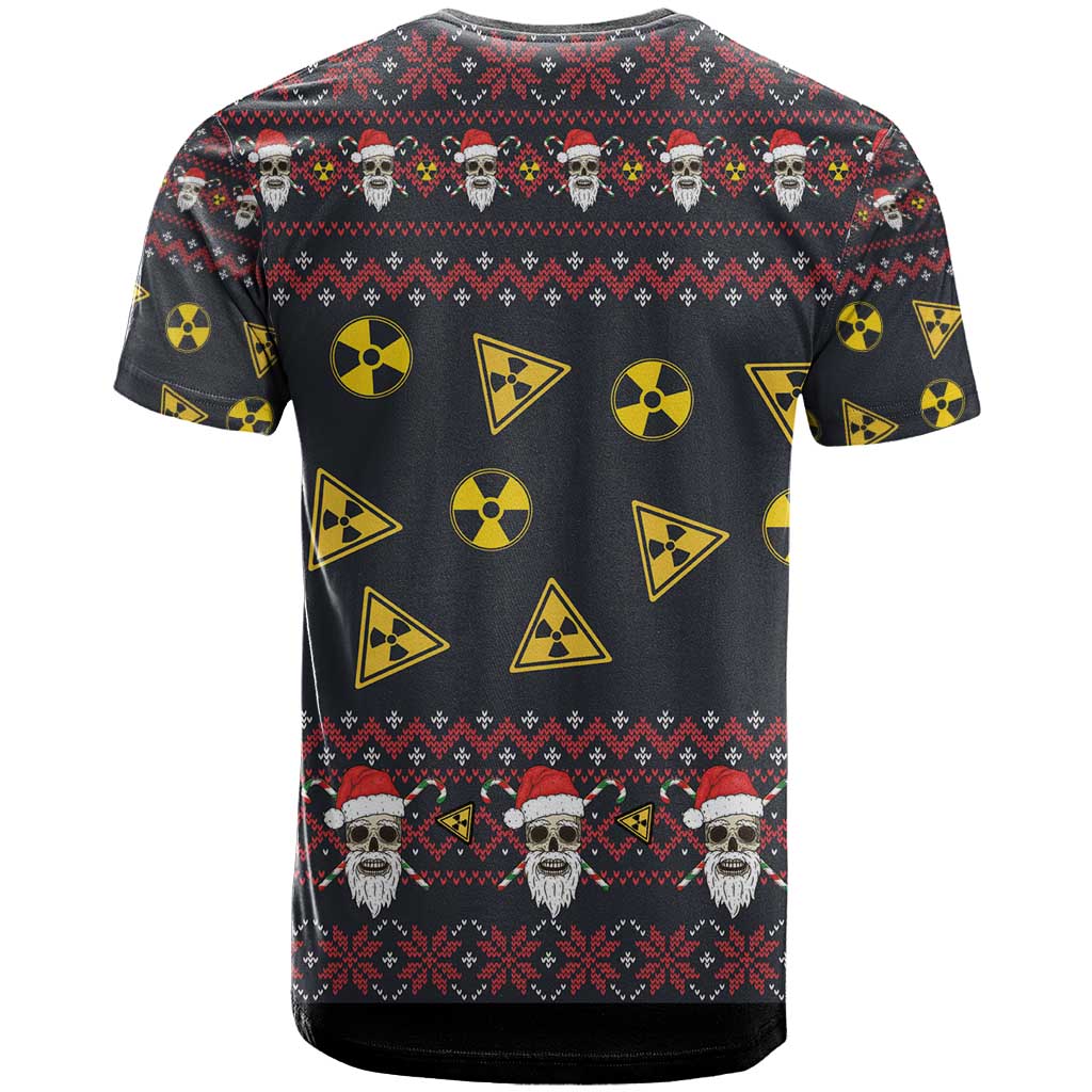 Skull Have A Rad Christmas T-Shirt Santa Skull Graphic Tee
