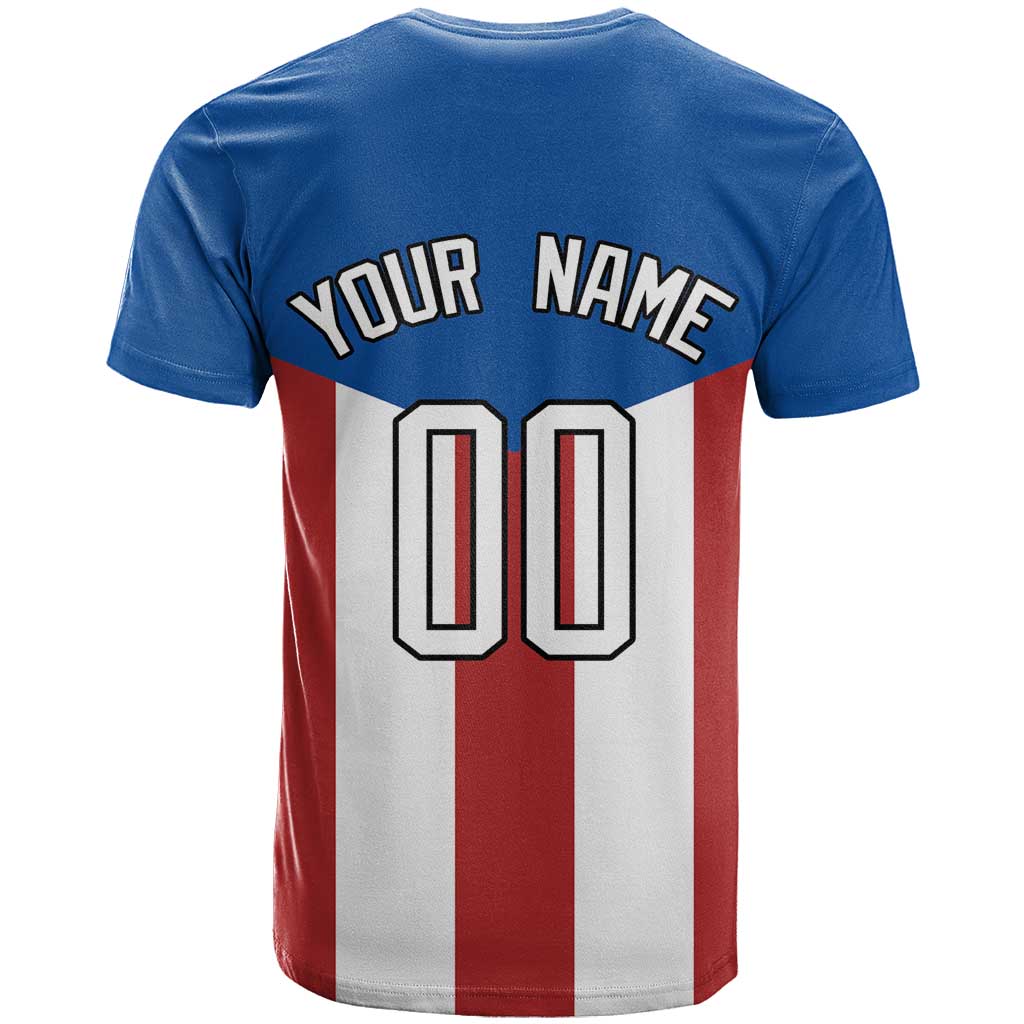 Puerto Rican Baseball T-Shirt Boricua Flag Sports Graphic Tee