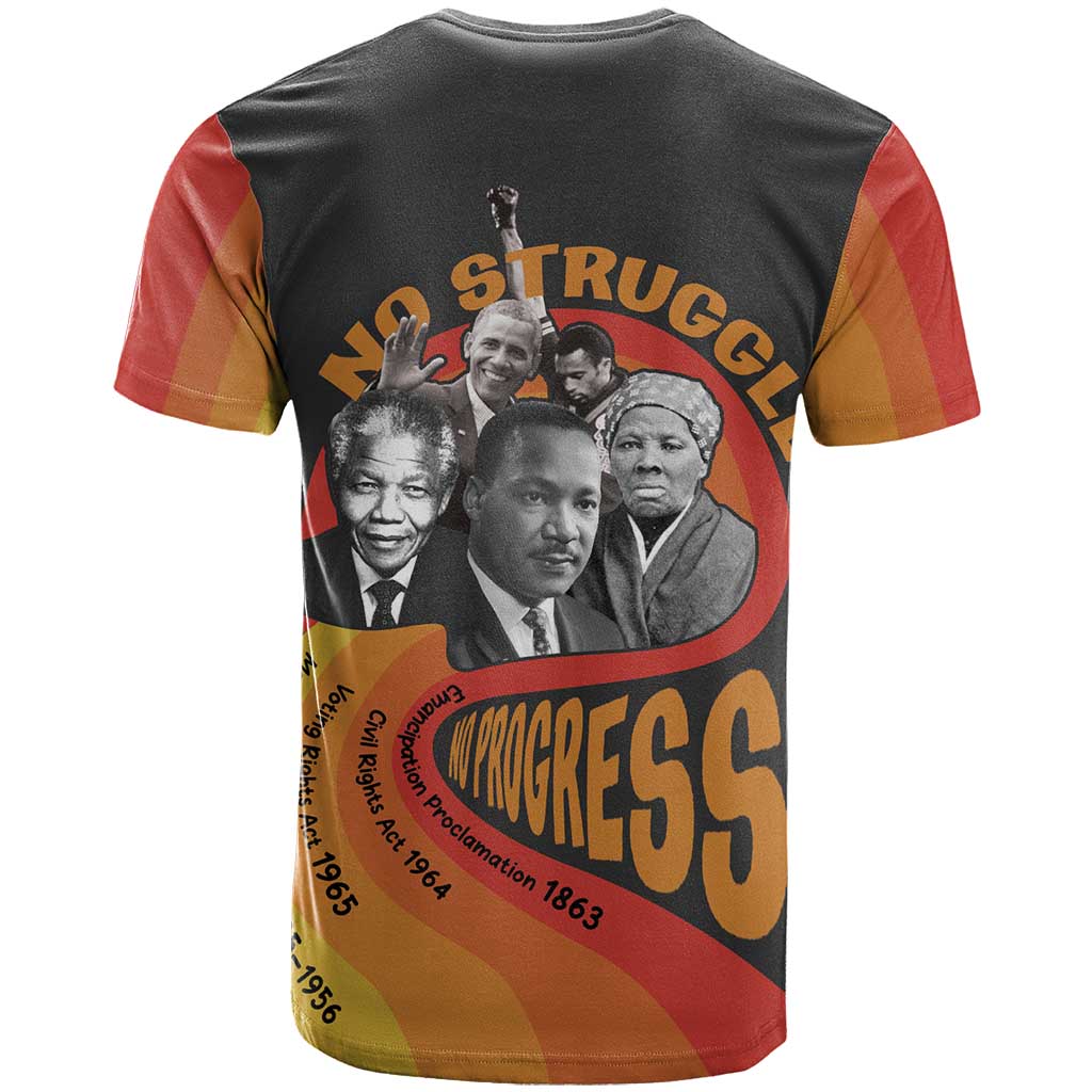 No Struggle No Progress T-Shirt Civil Rights Leaders Graphic Tee