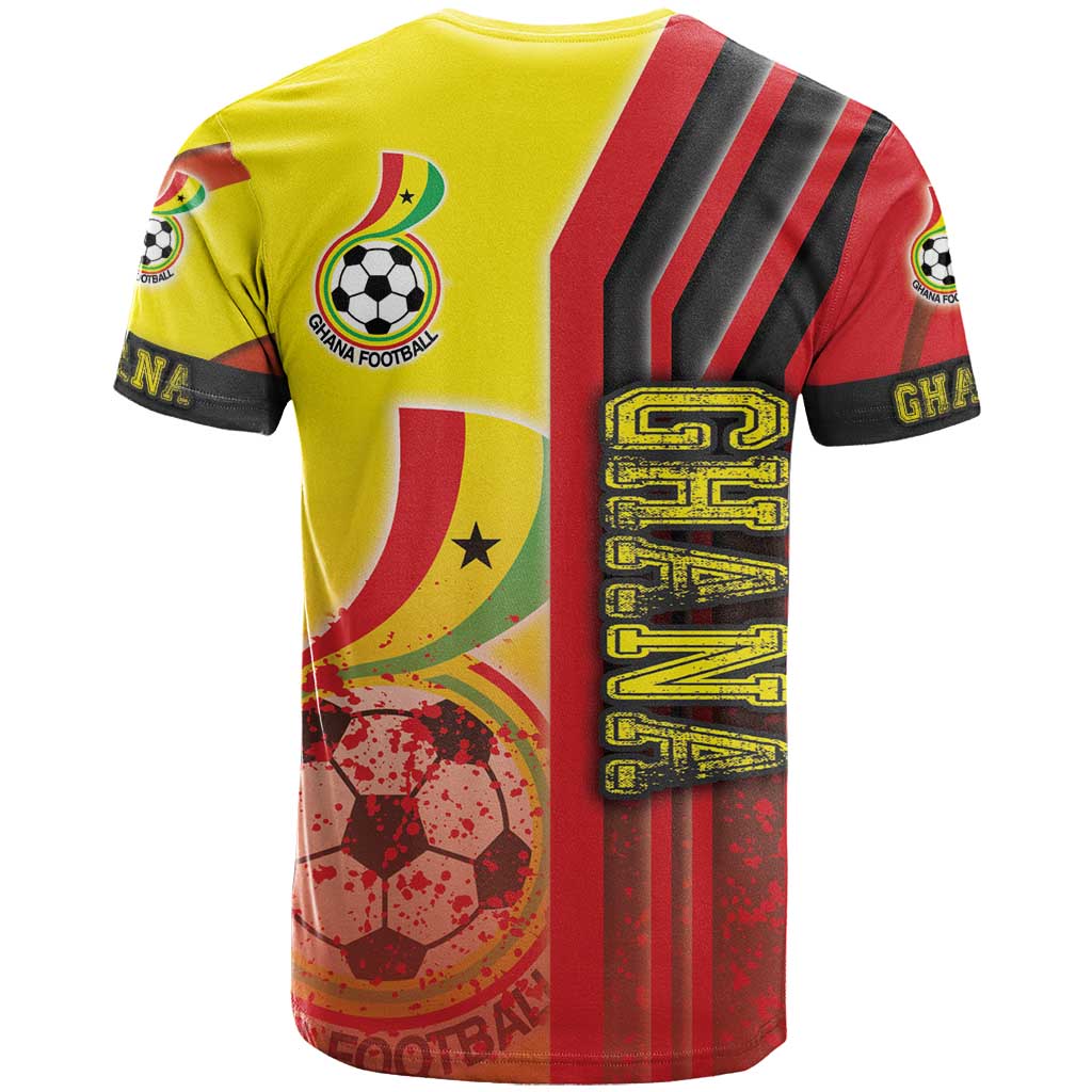 Ghana Football T-Shirt Black Stars Soccer - Road To Champion Graphic Tee