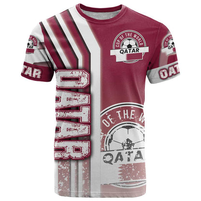 Qatar Football T-Shirt The Maroons Soccer - Road To Champion Graphic Tee