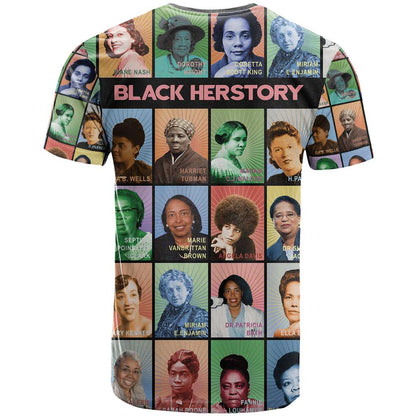 Black Herstory T-Shirt The History Of African Women Graphic Tee