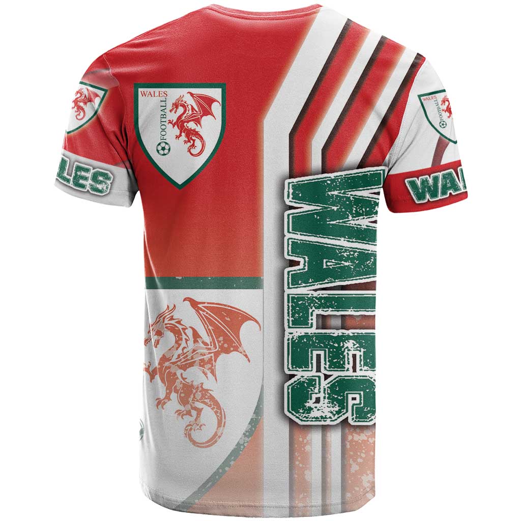 Wales Football T-Shirt The Dragons Soccer - Road To Champion Graphic Tee