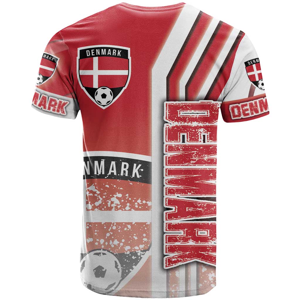 Denmark Football T-Shirt Danish Dynamite Soccer - Road To Champion Graphic Tee