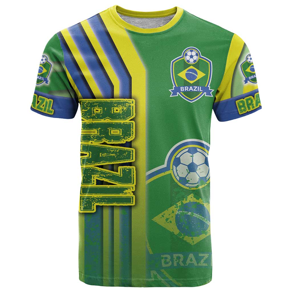 Brazil Football T-Shirt Selecao Soccer - Road To Champion Graphic Tee