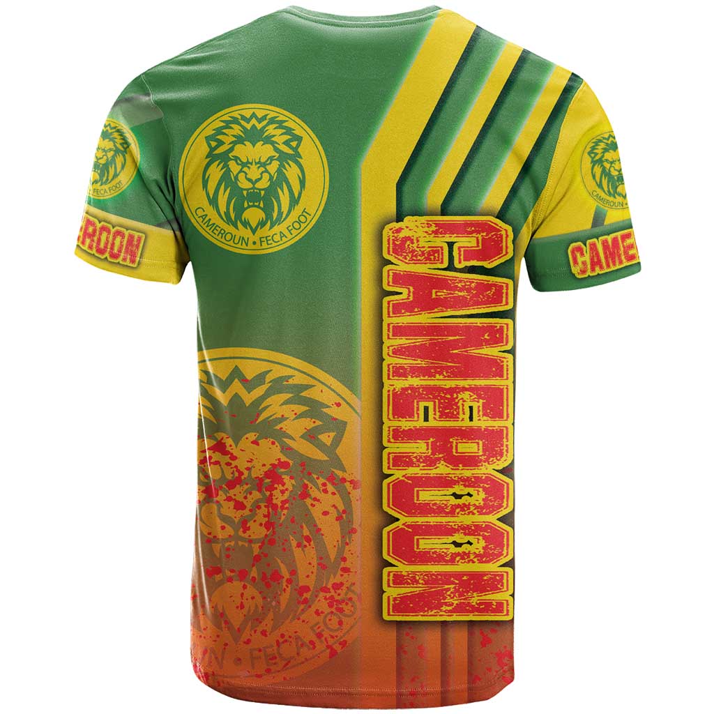 Cameroon Football T-Shirt Indomitable Lions Soccer - Road To Champion Graphic Tee