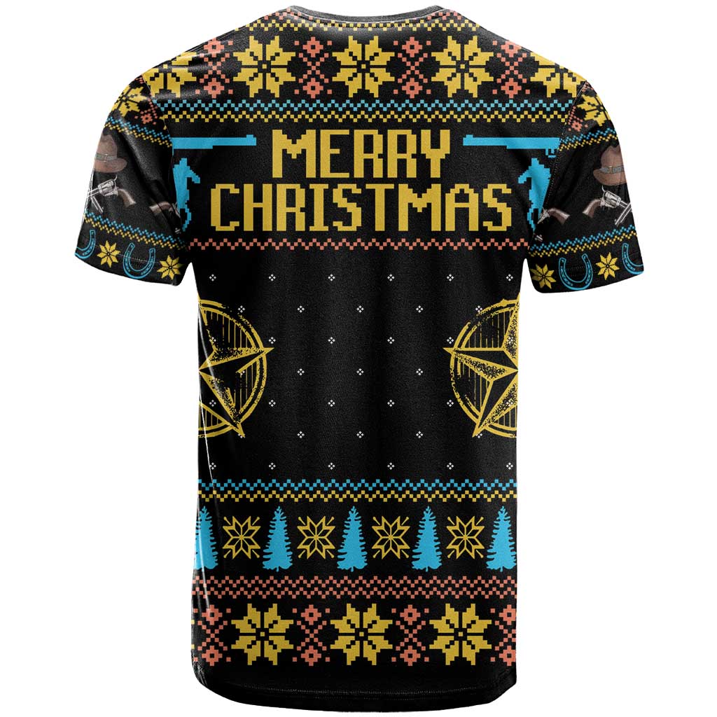 Cowboy Merry Christmas T-Shirt Graphic Tee
