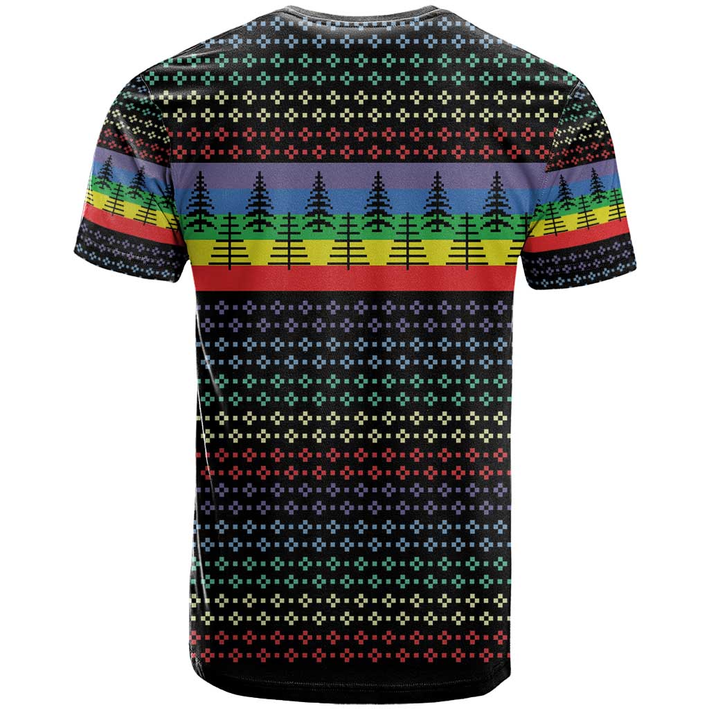 LGBT Not Today Jesus T-Shirt Rainbow Christmas Graphic Tee