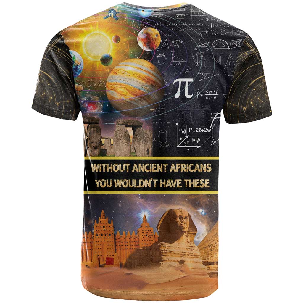 Ancient African Achievements T-Shirt Egyptian Pyramids Galaxy Graphic Tee