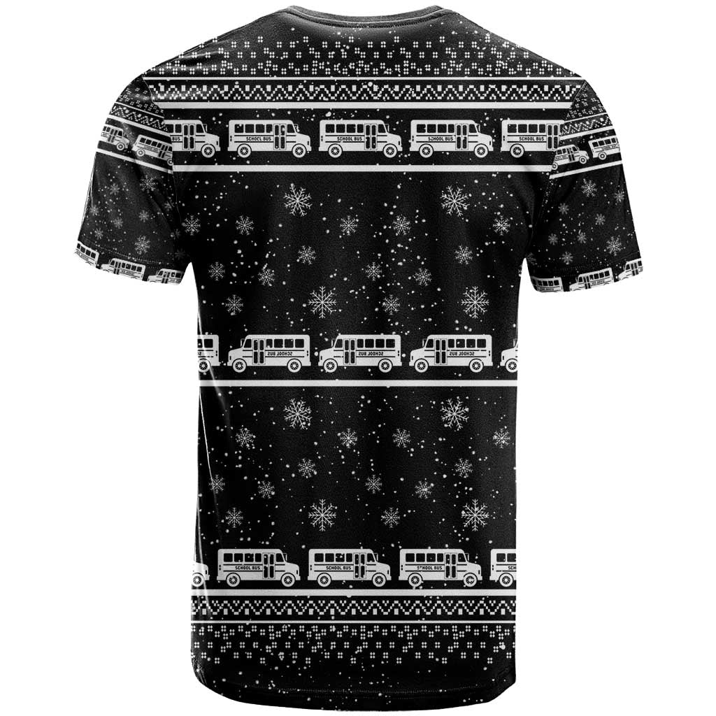 Drive School Bus All Day T-Shirt Watch Hallmark Christmas Movies All Night Graphic Tee