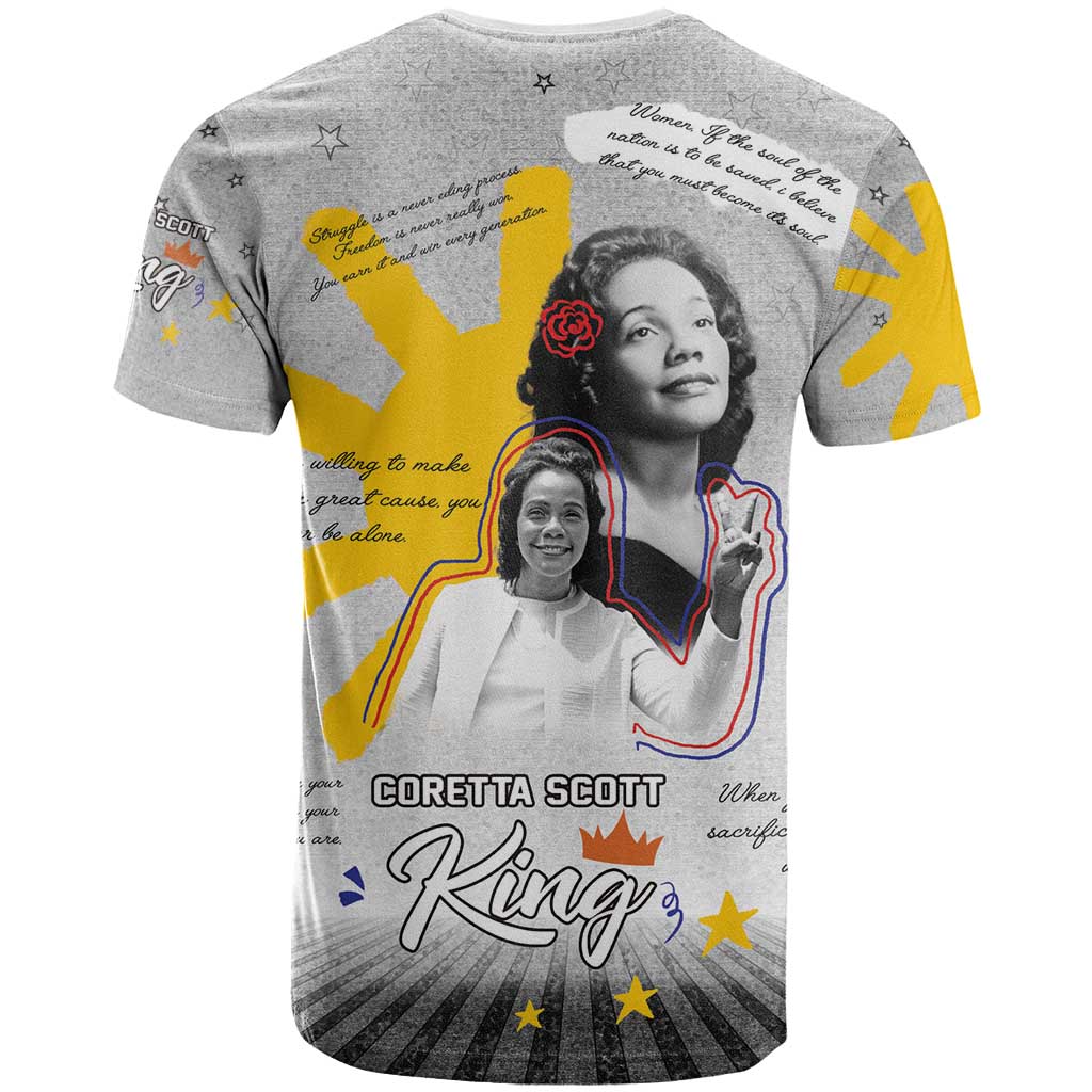 Coretta Scott King T-Shirt Honoring The Legacy Hand Draw Style Graphic Tee