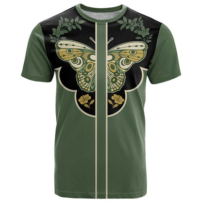 Retro Butterfly T-Shirt Western Yoke Style Graphic Tee