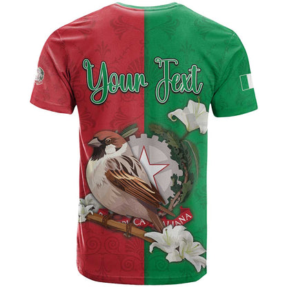 Personalized Italy T-Shirt Sparrow With Symbol Italiana Graphic Tee