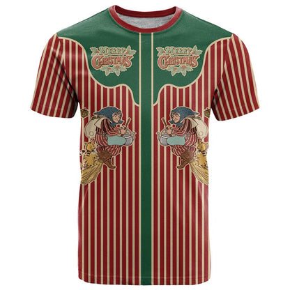 Western Yoke T-Shirt Befana Merry Christmas Retro Style Graphic Tee