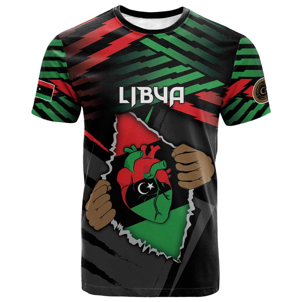 Personalized Libya In My Veins T-Shirt Graphic Tee