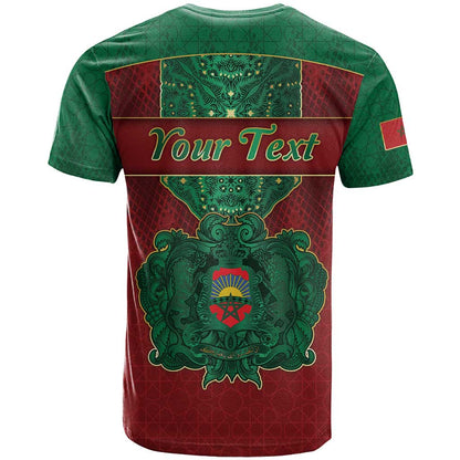 Personalized Morocco T-Shirt Royal Lion Islam Patterns Graphic Tee