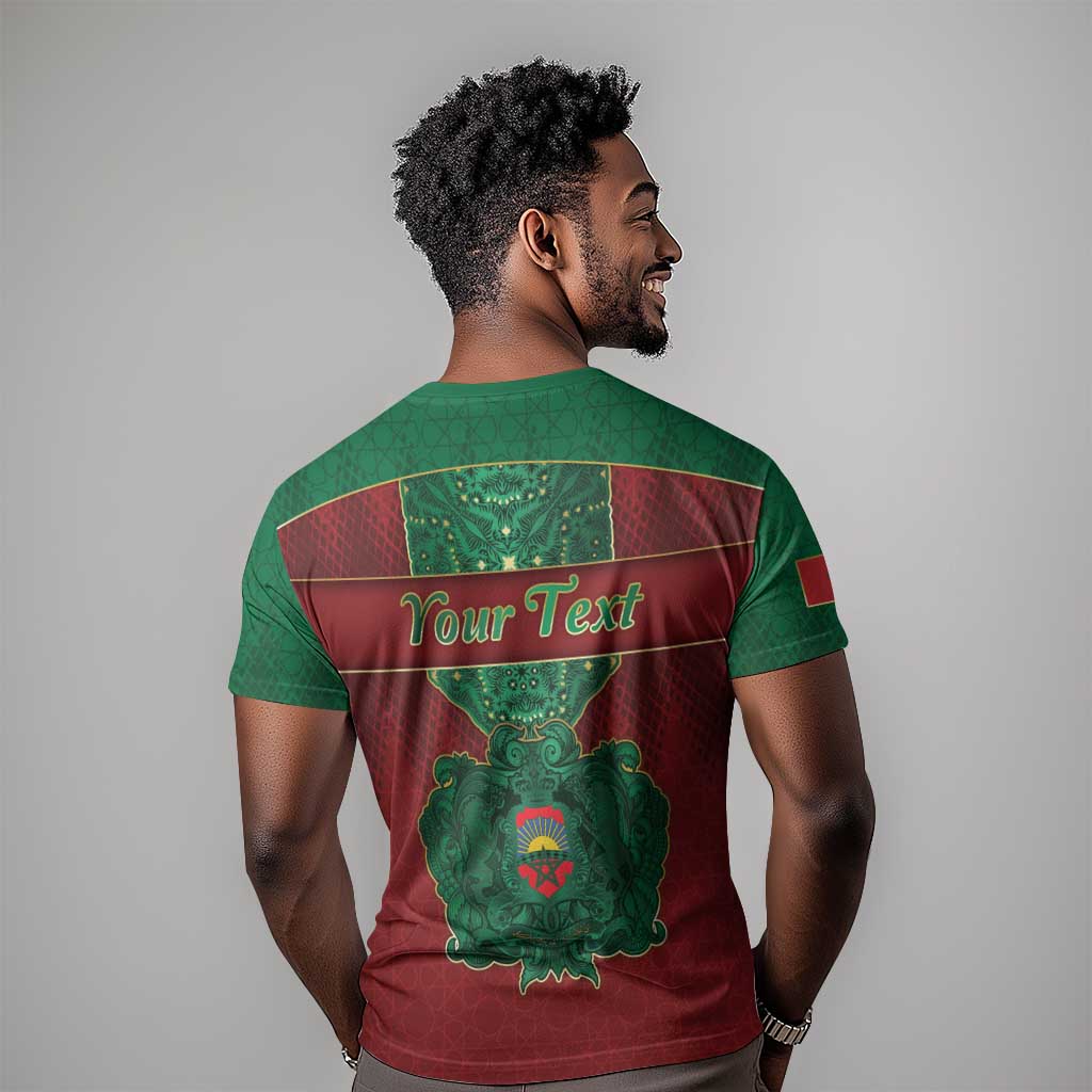 Personalized Morocco T-Shirt Royal Lion Islam Patterns Graphic Tee