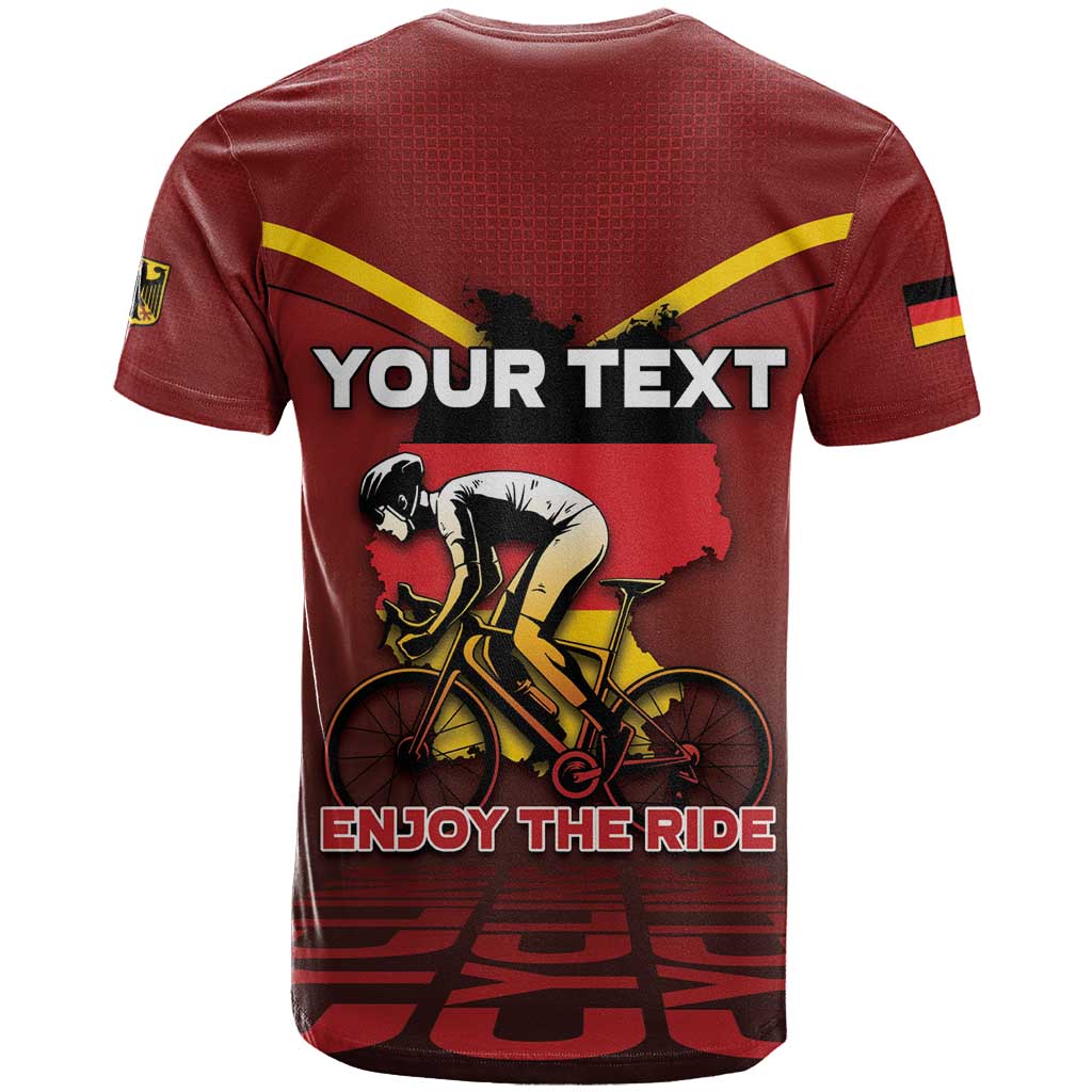 Personalized Germany Cycling T-Shirt Ride For Life Graphic Tee