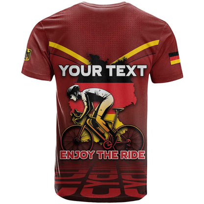Personalized Germany Cycling T-Shirt Ride For Life Graphic Tee