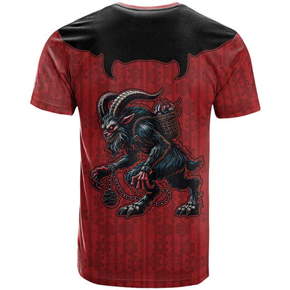 Western Yoke T-Shirt Krampus Christmas Horror Style Graphic Tee