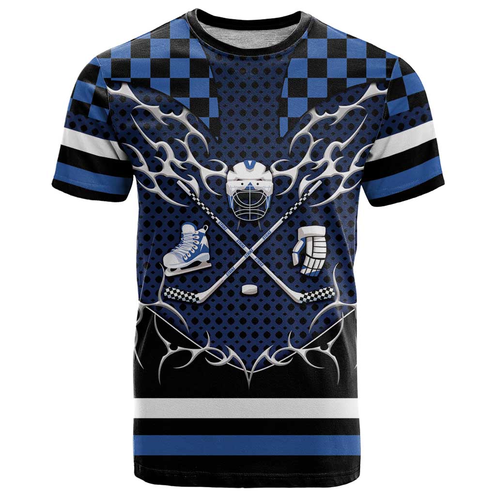 Custom Hockey T-Shirt Tribal Strike Graphic Tee