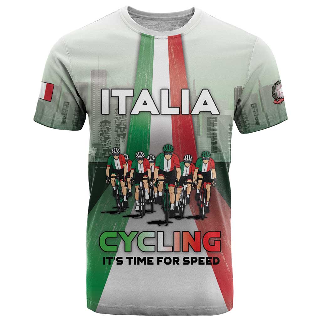 Personalized Italy Cycling T-Shirt Life In The Bike Lane Graphic Tee