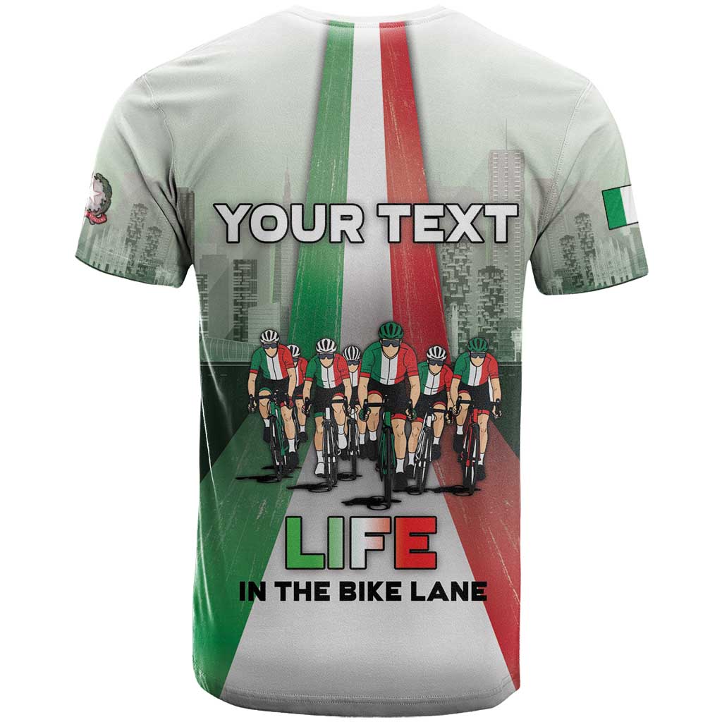 Personalized Italy Cycling T-Shirt Life In The Bike Lane Graphic Tee