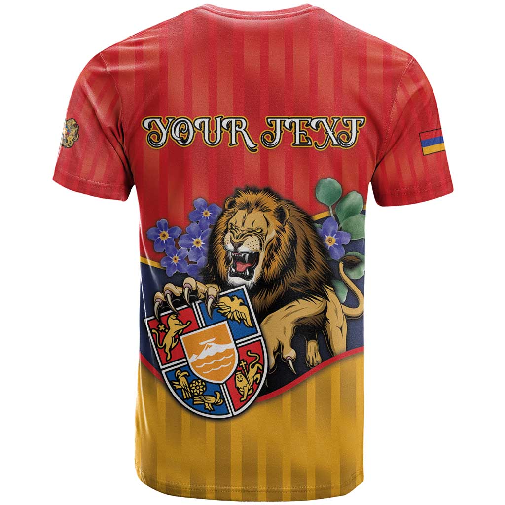 Personalized Armenia T-Shirt Lion As National Symbol Graphic Tee