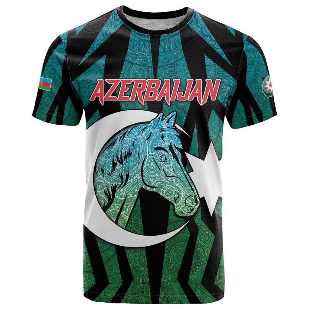 Personalized Azerbaijan T-Shirt Karabakh Horse Tattoo Graphic Tee