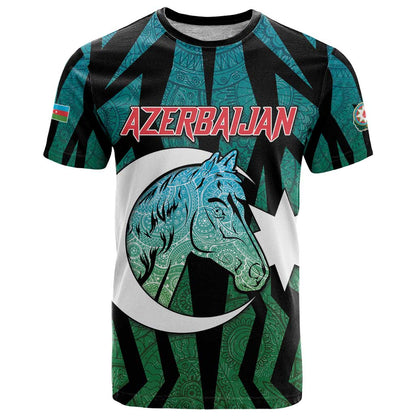 Personalized Azerbaijan T-Shirt Karabakh Horse Tattoo Graphic Tee