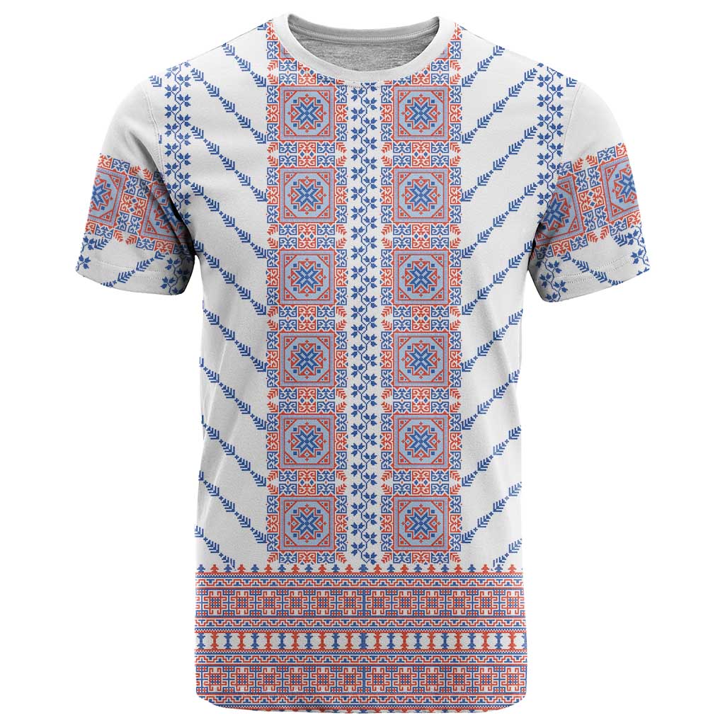 Traditional Romanian Costume T-Shirt National Folk Patterns Graphic Tee