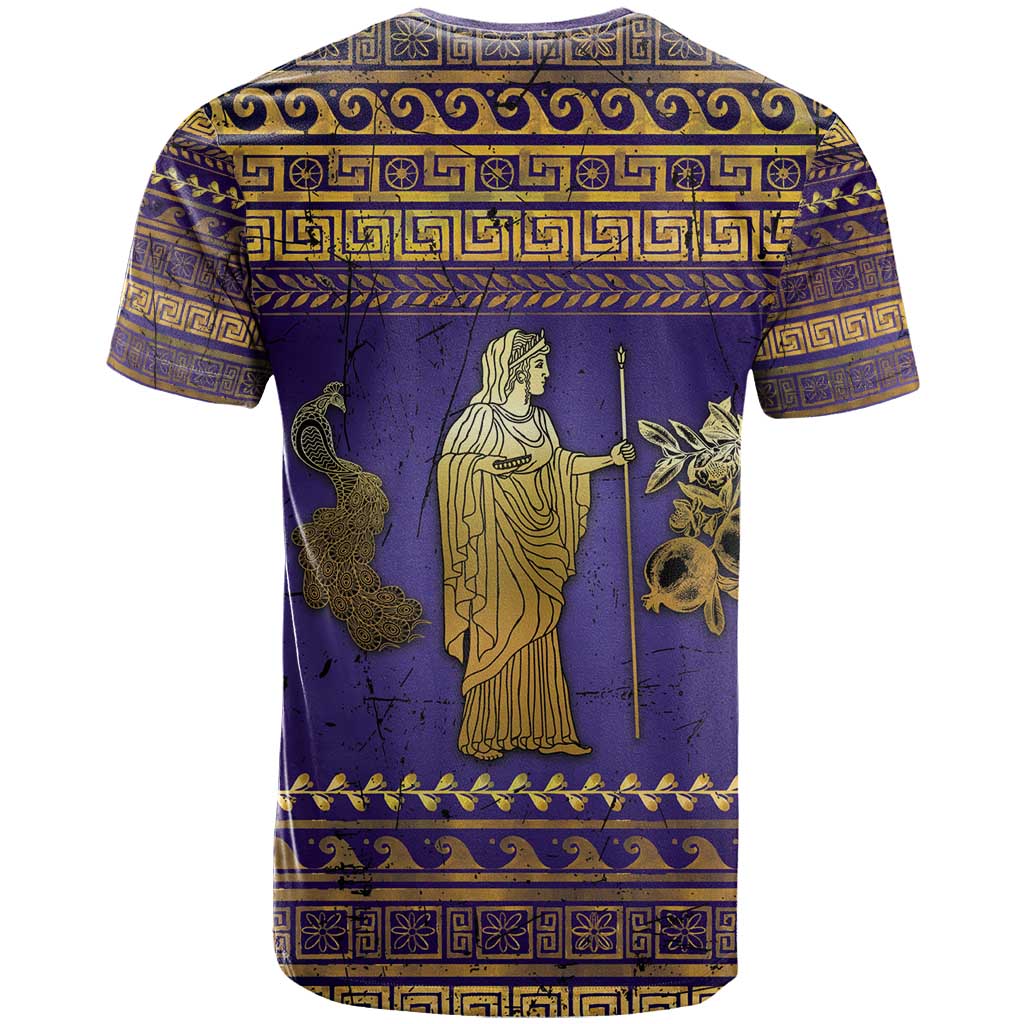 Hera T-Shirt Goddess With Ancient Greek Pattern Graphic Tee