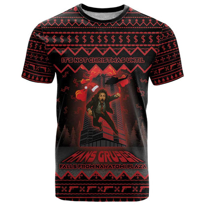 Xmas Eve 1988 T-Shirt It Is Not Christmas Unil Hans Gruber Falls From Nakatomi Plaza Graphic Tee