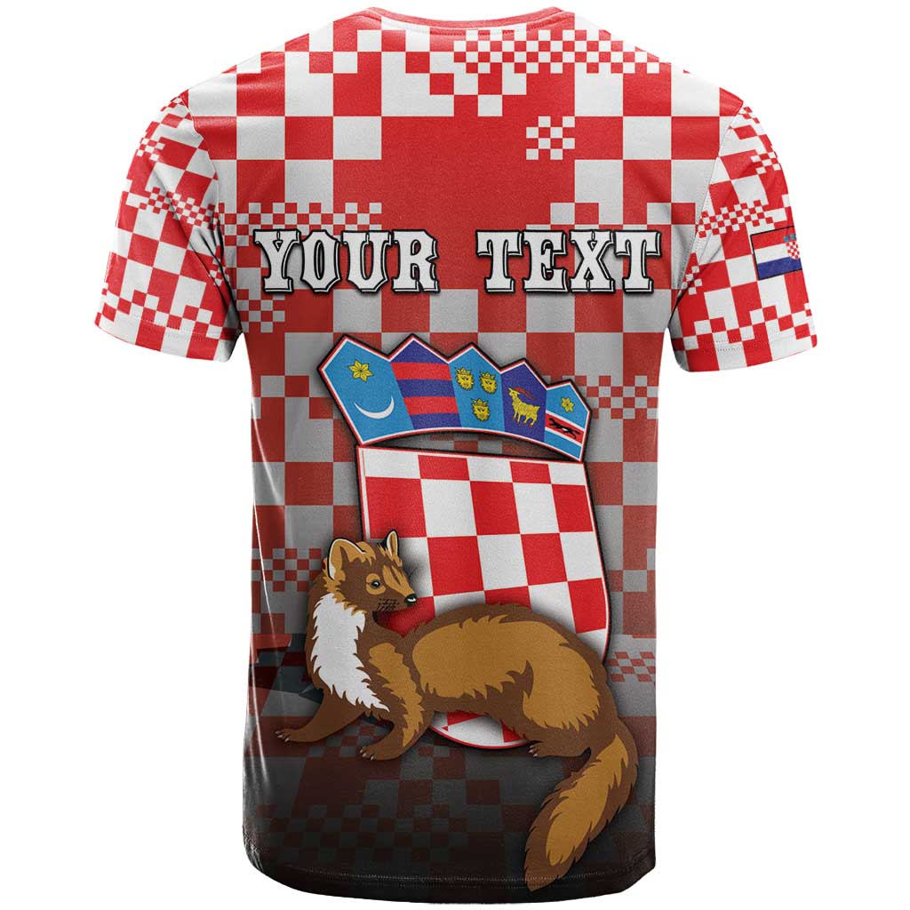 Personalized Croatia T-Shirt Kuna Zlatica With Symbol Graphic Tee