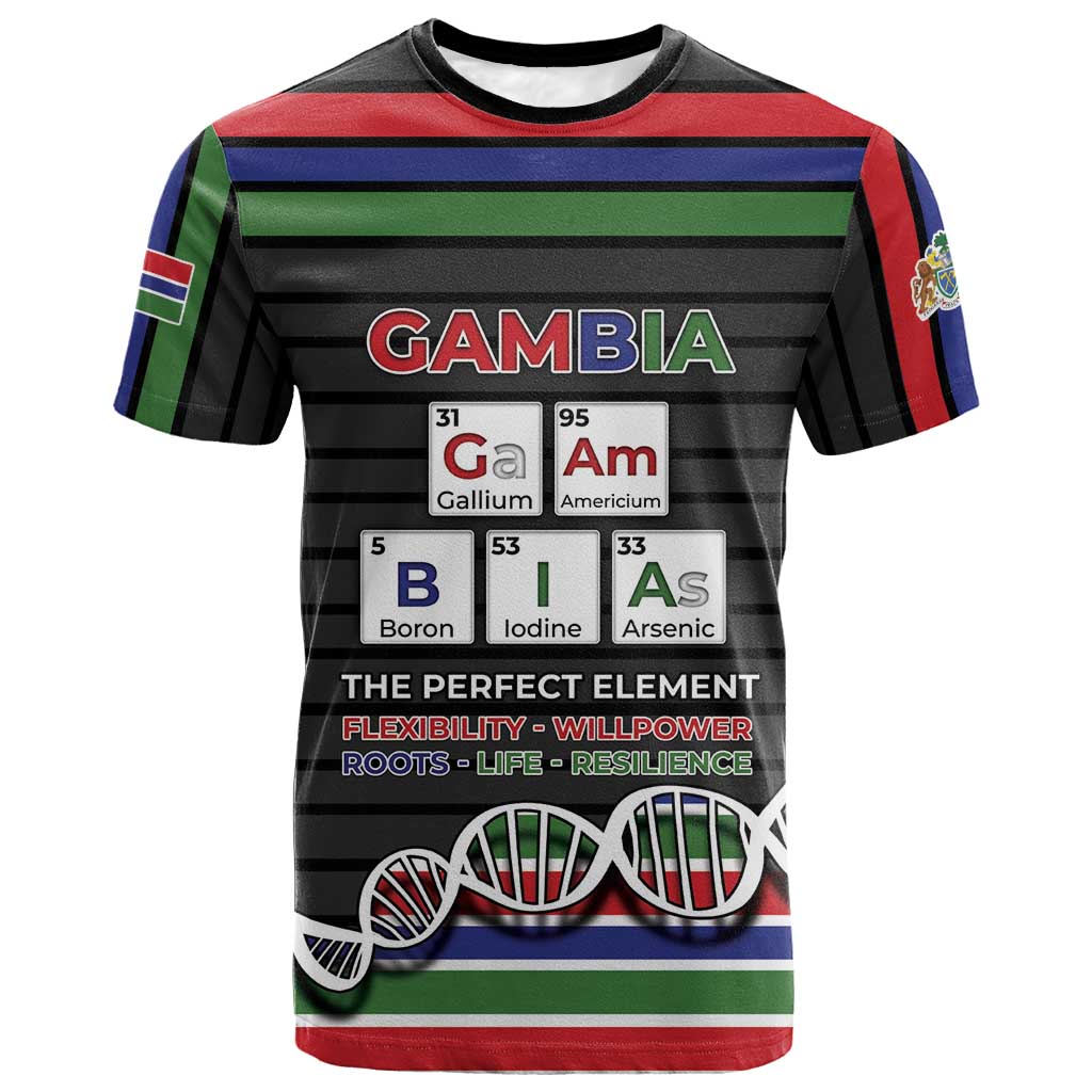 Gambia T-Shirt Perfect Periodic Element Of African Graphic Tee