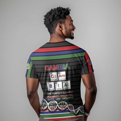 Gambia T-Shirt Perfect Periodic Element Of African Graphic Tee
