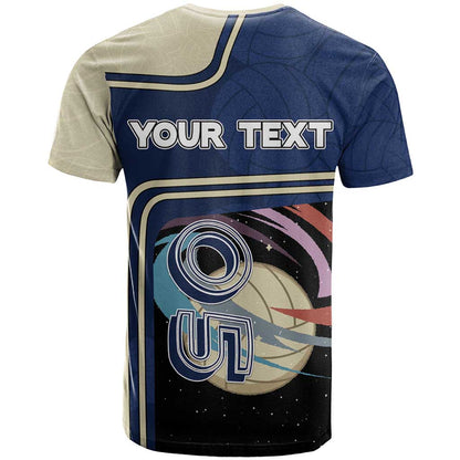 Custom Volleyball T-Shirt Astronaut Cosmic Spiker Graphic Tee