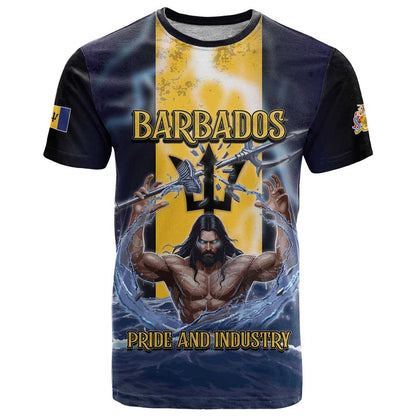 Personalized Barbados T-Shirt Pride And Industry Graphic Tee