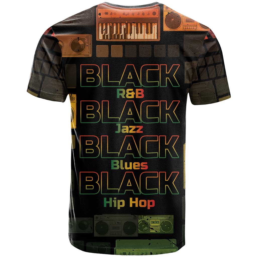 Black Music Month T-Shirt All Music Is Black Music Graphic Tee