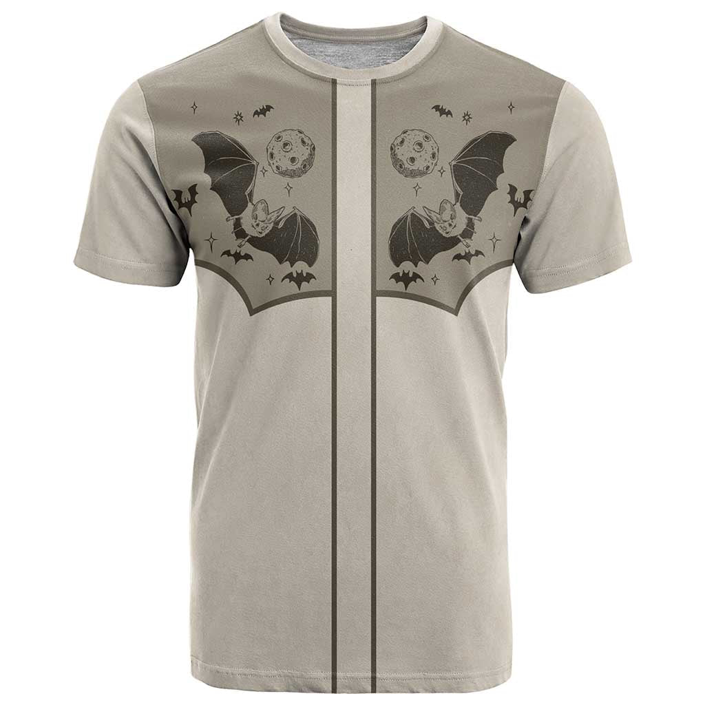 Western Gothic Yoke T-Shirt Bat And Stars Graphic Tee