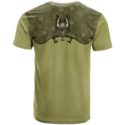 Western Gothic Yoke T-Shirt Retro Butterfly With Daisy Garden Graphic Tee