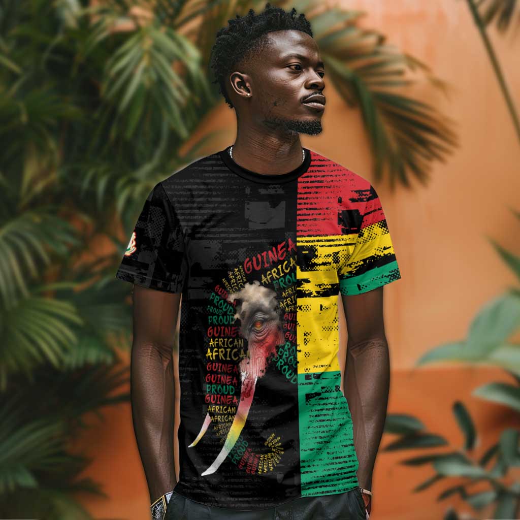Personalized Guinea T-Shirt Elephant Soul African Graphic Tee
