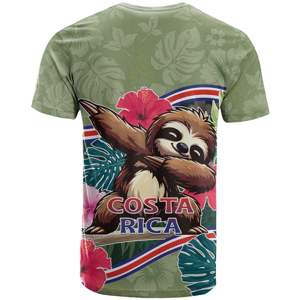 Costa Rica T-Shirt Pura Vida Dabbing Sloth Graphic Tee