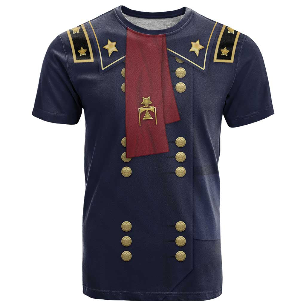 George Armstrong Custer T-Shirt Soldier Costume Graphic Tee