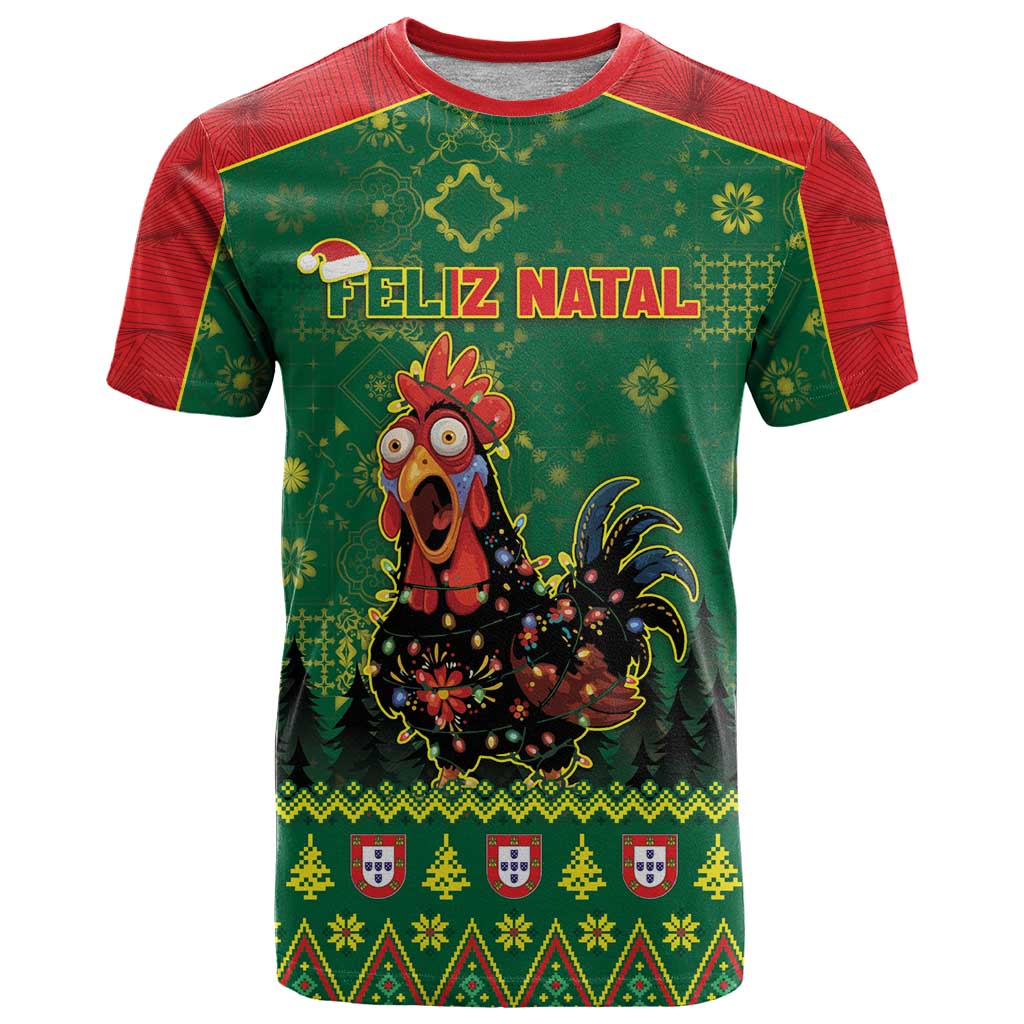 Portugal Christmas T-Shirt Funny Galo De Barcelos Graphic Tee